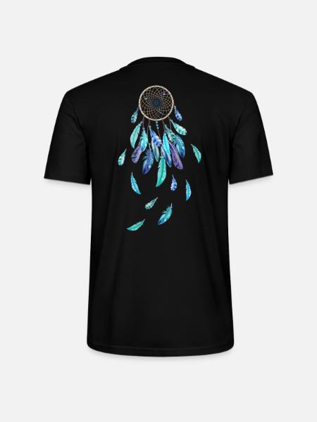 Traumfänger blue dreams - Stanley/Stella Unisex Bio-T-Shirt CRAFTER - Schwarz