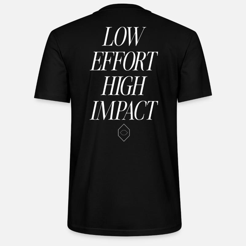 Faible effort, impact élevé - T-shirt bio CRAFTER Stanley Stella Unisexe - noir