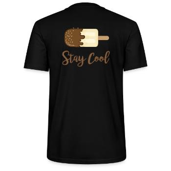 ICE CREAM COOL SEJOUR - T-shirt bio CRAFTER Stanley Stella Unisexe - noir - Dos - Michal (187cm)