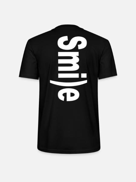 Smile :) - Stanley/Stella Unisex Bio-T-Shirt CRAFTER - Schwarz