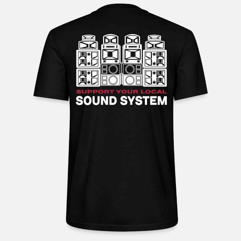 support sound system - T-shirt bio CRAFTER Stanley Stella Unisexe - noir