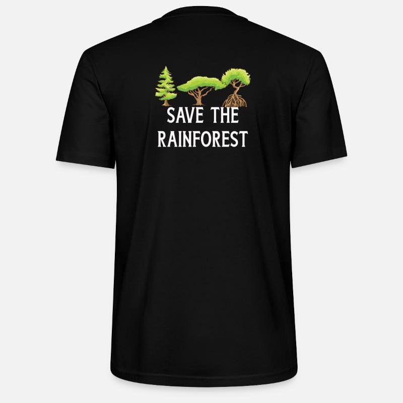Sauvez la forêt tropicale - T-shirt bio CRAFTER Stanley Stella Unisexe - noir