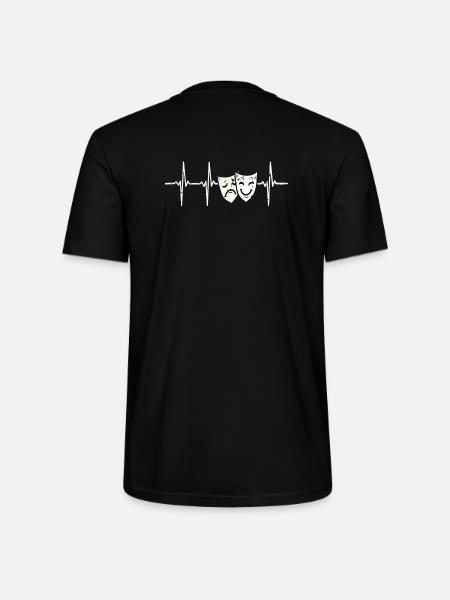Heartbeat Theater - Stanley/Stella CRAFTER Unisex Organic T-Shirt - black