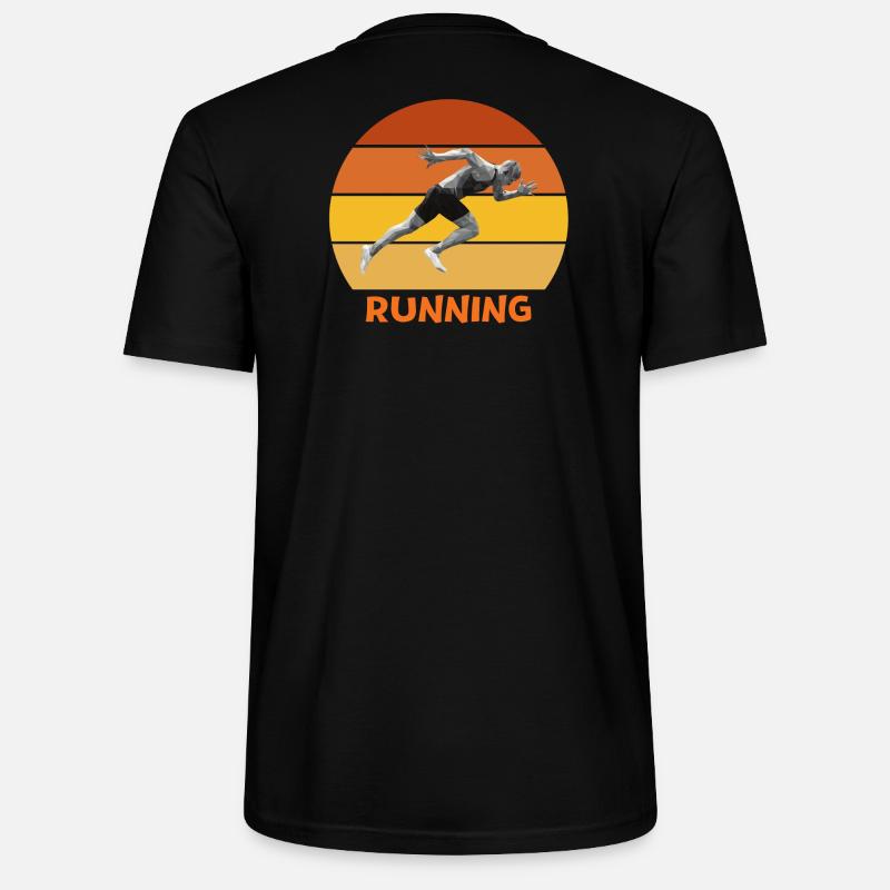 athlétisme, sprint, course à pied - T-shirt bio CRAFTER Stanley Stella Unisexe - noir