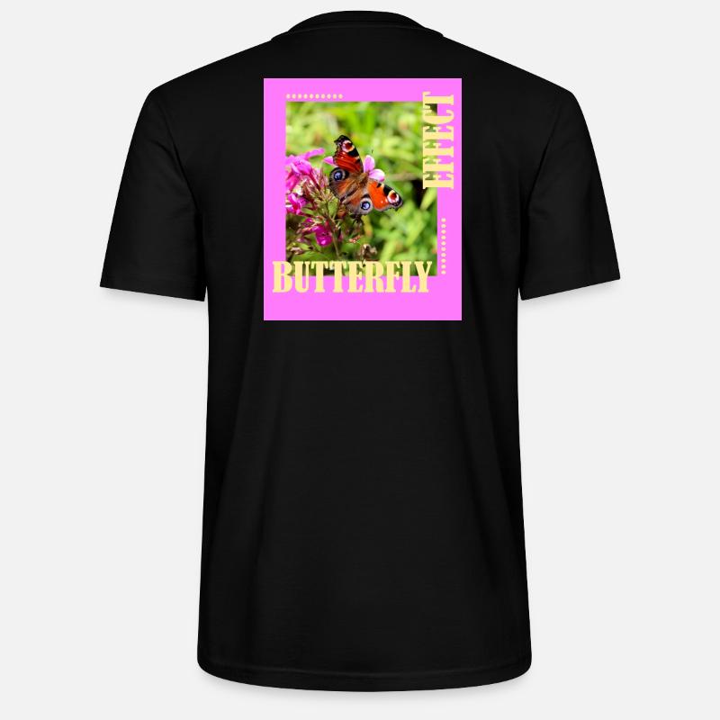 Conception de photos à effet papillon - T-shirt bio CRAFTER Stanley Stella Unisexe - noir