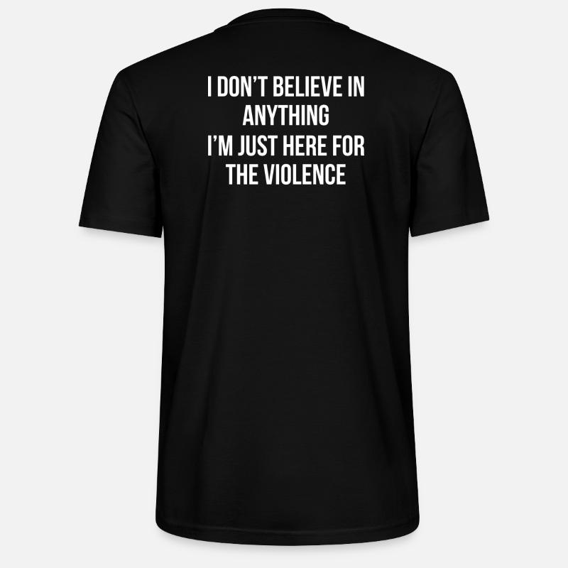 Black and white text statement - Stanley/Stella CRAFTER Unisex Organic T-Shirt - black