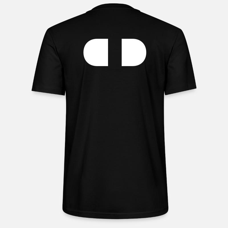 Manette-Split-Blanc - T-shirt bio CRAFTER Stanley Stella Unisexe - noir