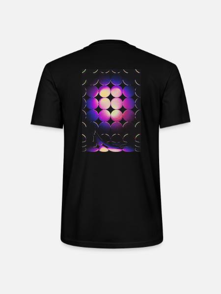 Neon Balls – Movement and Light - Stanley/Stella CRAFTER Unisex Organic T-Shirt - black