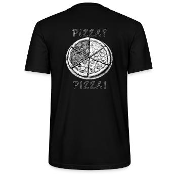 Varieta di Pizze - Stanley/Stella Unisex Bio-T-Shirt CRAFTER - Schwarz - Hinten - Michal (187cm)