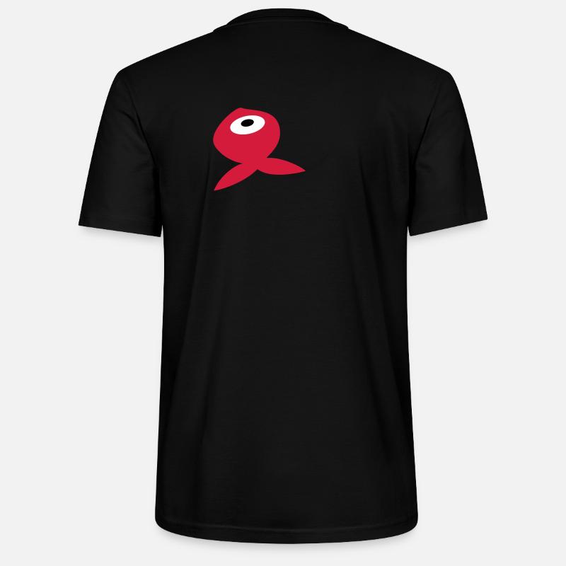 Poisson Rouge - T-shirt bio CRAFTER Stanley Stella Unisexe - noir