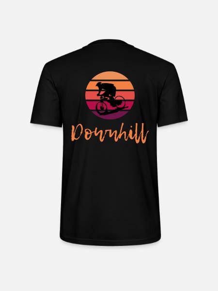 Downhill Mountain Biker DH MTB Enduro Gravity Trail - Stanley Stella CRAFTER unisex økologisk-T-shirt - sort