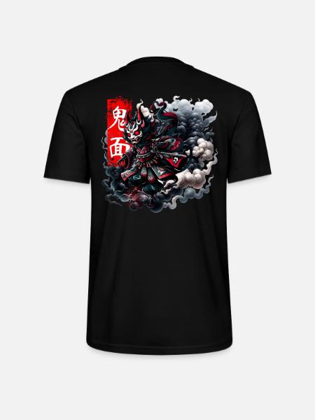 Masque Oni Esprit Intrépide - T-shirt bio CRAFTER Stanley Stella Unisexe - noir