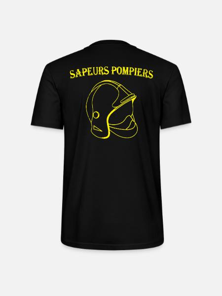 helmet firefighter - Stanley/Stella CRAFTER Unisex Organic T-Shirt - black