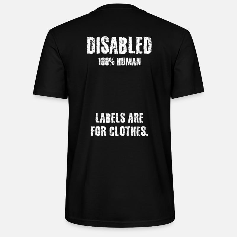 Solidarité, handicap, handicap, inclusion - T-shirt bio CRAFTER Stanley Stella Unisexe - noir