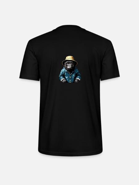 Gorilla Regenjacke - Stanley/Stella Unisex Bio-T-Shirt CRAFTER - Schwarz