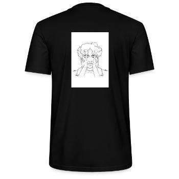 beautiful things - Stanley/Stella CRAFTER Unisex Organic T-Shirt - black - Back - Michal (187cm)