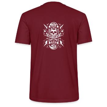 Patin ou matrice - T-shirt bio CRAFTER Stanley Stella Unisexe - bordeaux - Dos - Michal (187cm)