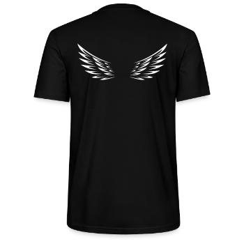 Wings - Stanley/Stella Unisex Bio-T-Shirt CRAFTER - Schwarz - Hinten - Michal (187cm)