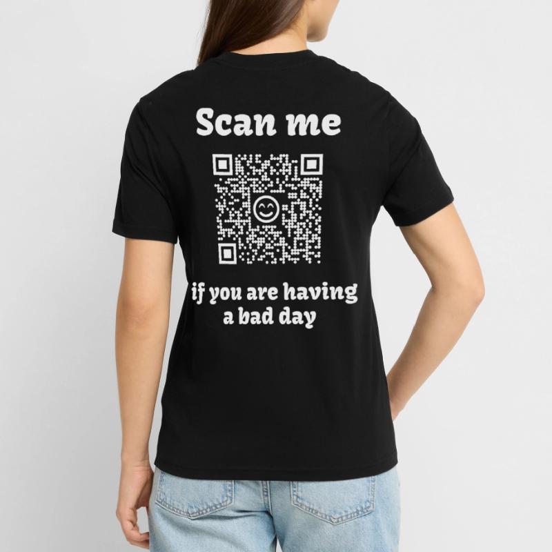 Code QR avec message sain T-shirt bio CRAFTER Stanley Stella Unisexe