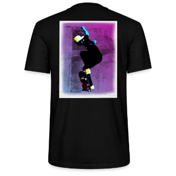 Skater in Action - Stanley/Stella Unisex Bio-T-Shirt CRAFTER - Schwarz - Hinten - Michal (187cm)