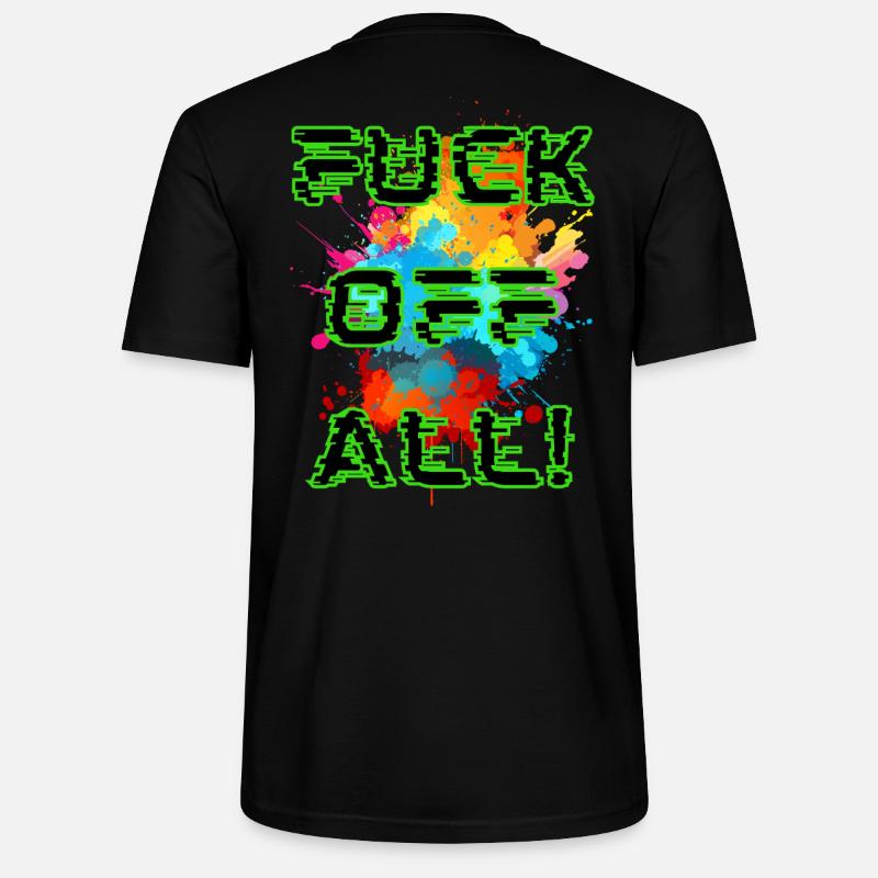 Punk-Farbexplosion - Stanley/Stella Unisex Bio-T-Shirt CRAFTER - Schwarz