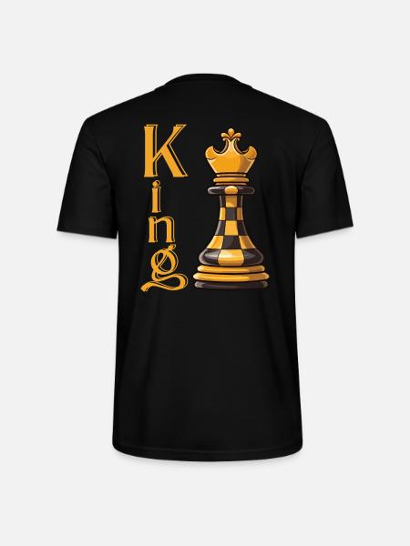 Chess King Elegance - Stanley/Stella CRAFTER Unisex Organic T-Shirt - black