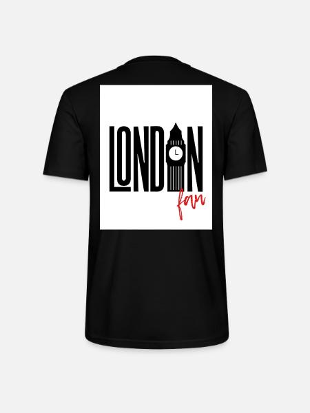 Fan de Londres - T-shirt bio CRAFTER Stanley Stella Unisexe - noir