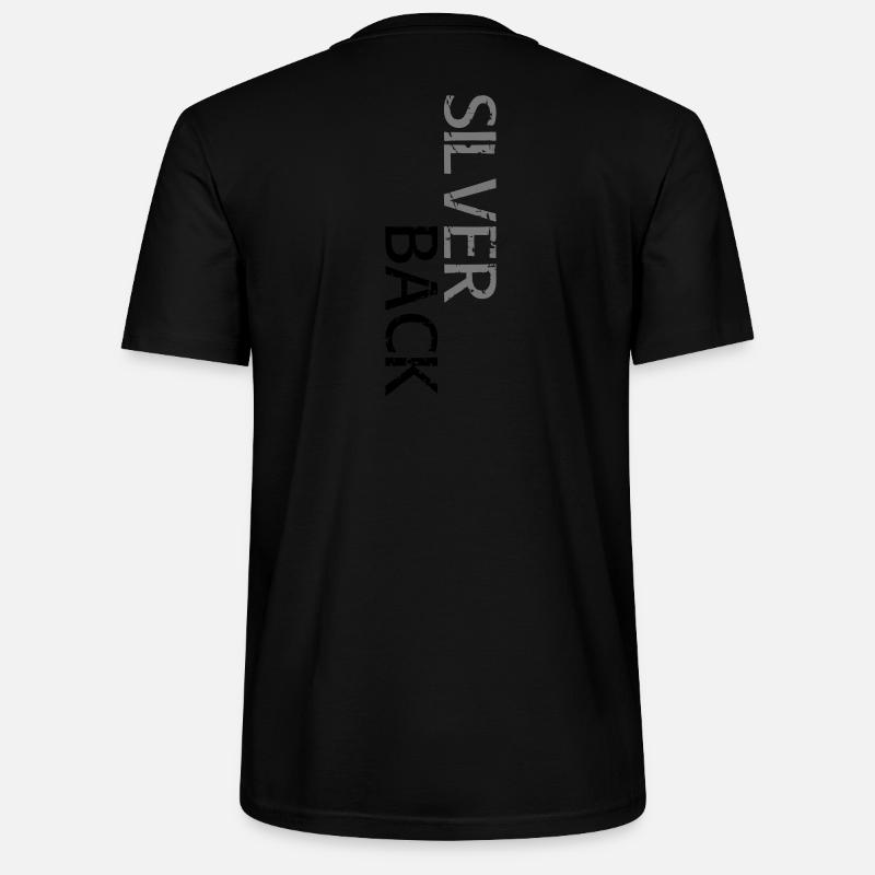 SILVERBACK (offset) - Stanley/Stella CRAFTER Unisex Organic T-Shirt - black
