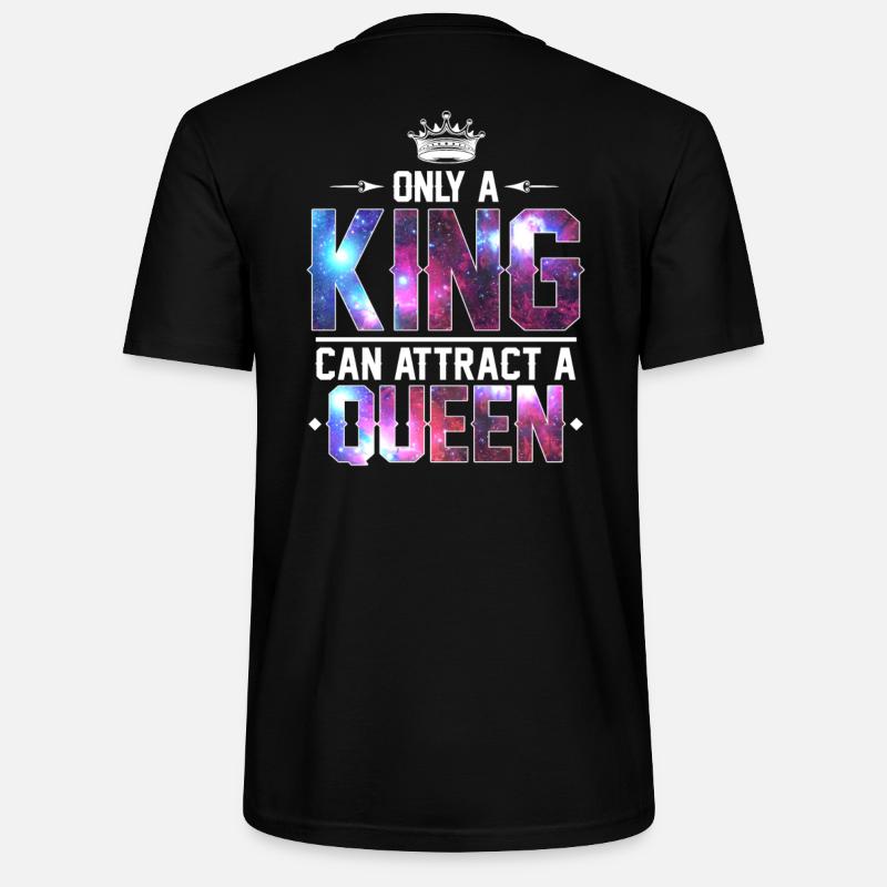 King Queen (2von2) - Stanley/Stella Unisex Bio-T-Shirt CRAFTER - Schwarz