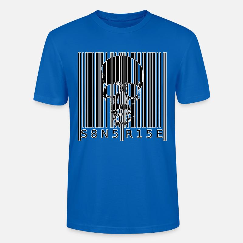 S8N5 R15E Dämonischer Barcode Streetstyle - Stanley/Stella Unisex Bio-T-Shirt CRAFTER - Pfauenblau