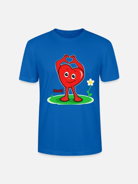 Mucki Love-Vibes - Stanley/Stella Unisex Bio-T-Shirt CRAFTER - Pfauenblau