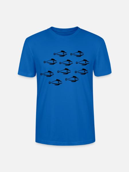 Fische - Stanley/Stella Unisex Bio-T-Shirt CRAFTER - Pfauenblau