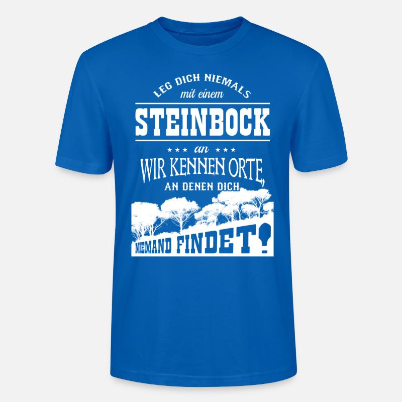 Steinbock - Stanley/Stella Unisex Bio-T-Shirt CRAFTER - Pfauenblau