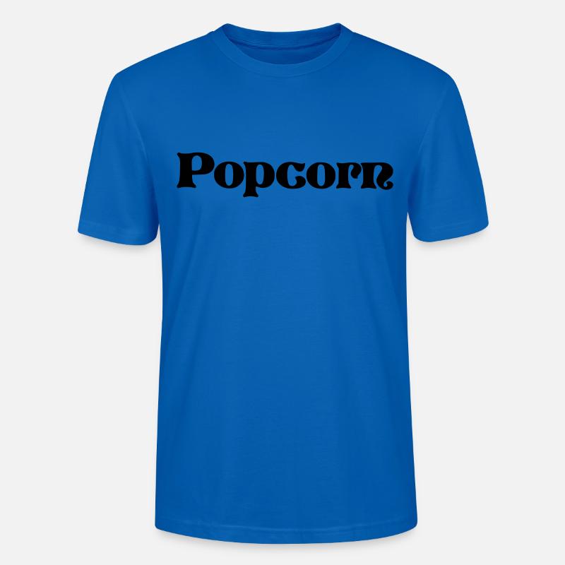 Popcorn - Stanley/Stella Unisex Bio-T-Shirt CRAFTER - Pfauenblau