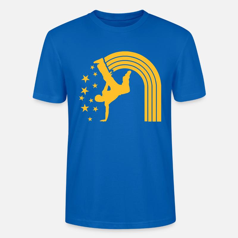 dancer - your text here - Stanley/Stella Unisex Bio-T-Shirt CRAFTER - Pfauenblau