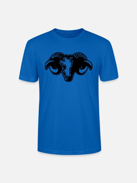 Widder horoskop stilisiert - Stanley/Stella Unisex Bio-T-Shirt CRAFTER - Pfauenblau