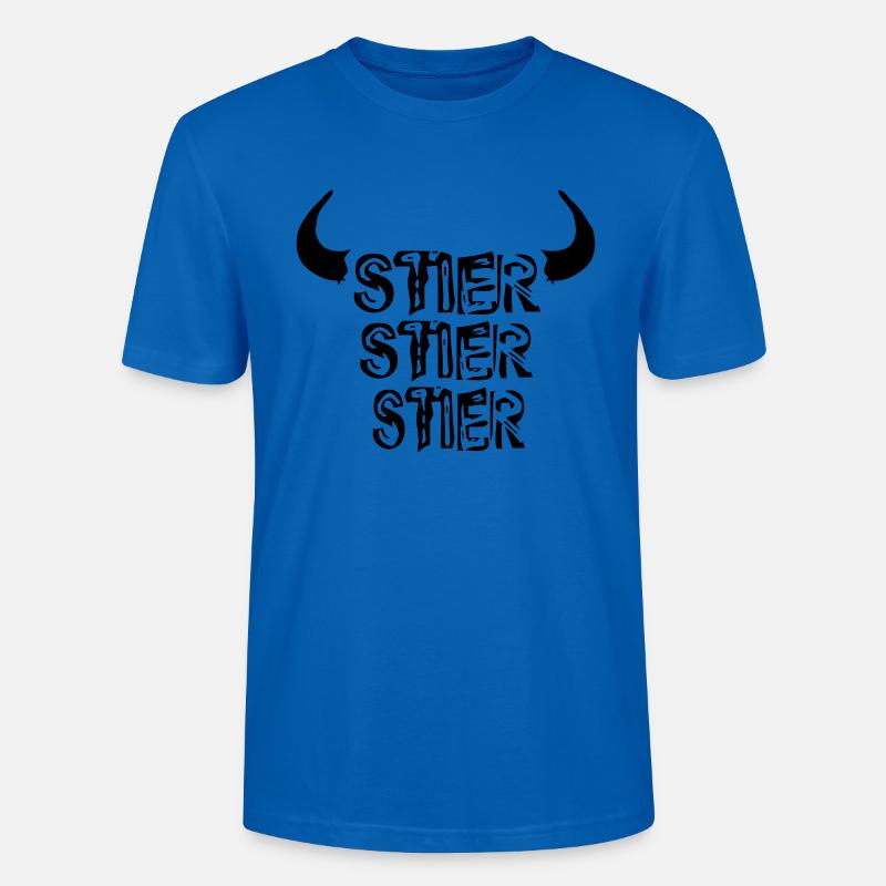 Stier, Stier, Stier!! - Stanley/Stella Unisex Bio-T-Shirt CRAFTER - Pfauenblau