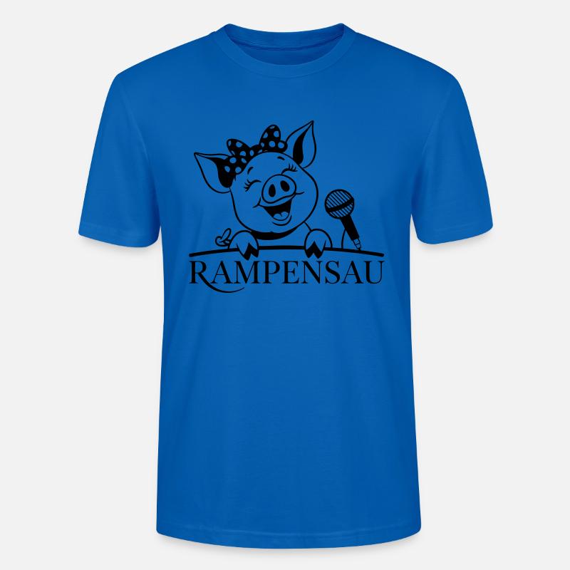 Ramp pig - Stanley/Stella CRAFTER Unisex Organic T-Shirt - peacock-blue