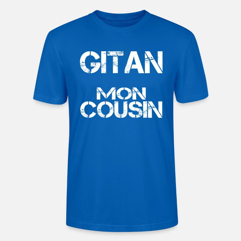 Gitan mon cousin - T-shirt bio CRAFTER Stanley Stella Unisexe - bleu paon