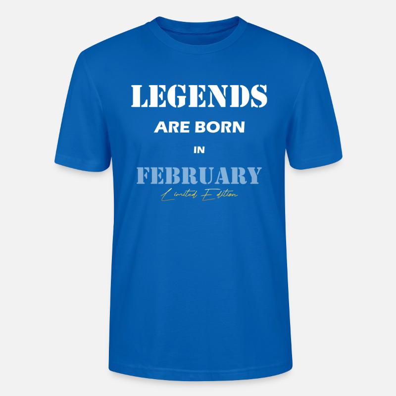 Février Legends Gift blanc - T-shirt bio CRAFTER Stanley Stella Unisexe - bleu paon