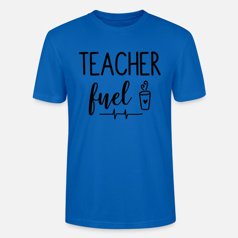 Lehrer Lehrerin Schule Kaffe Geschenk - Stanley/Stella Unisex Bio-T-Shirt CRAFTER - Pfauenblau