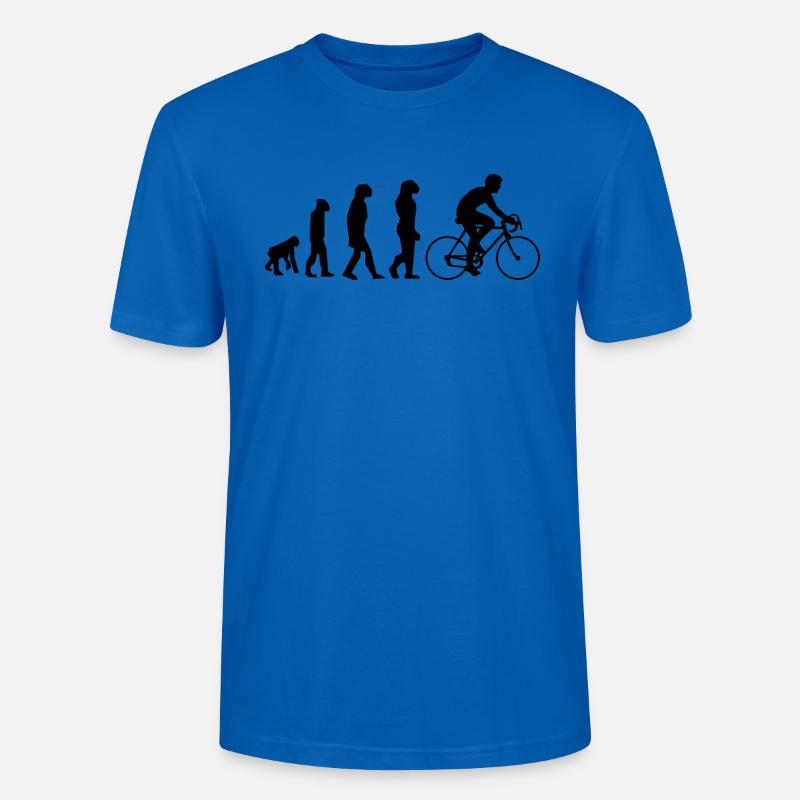 évolution cyclisme - T-shirt bio CRAFTER Stanley Stella Unisexe - bleu paon