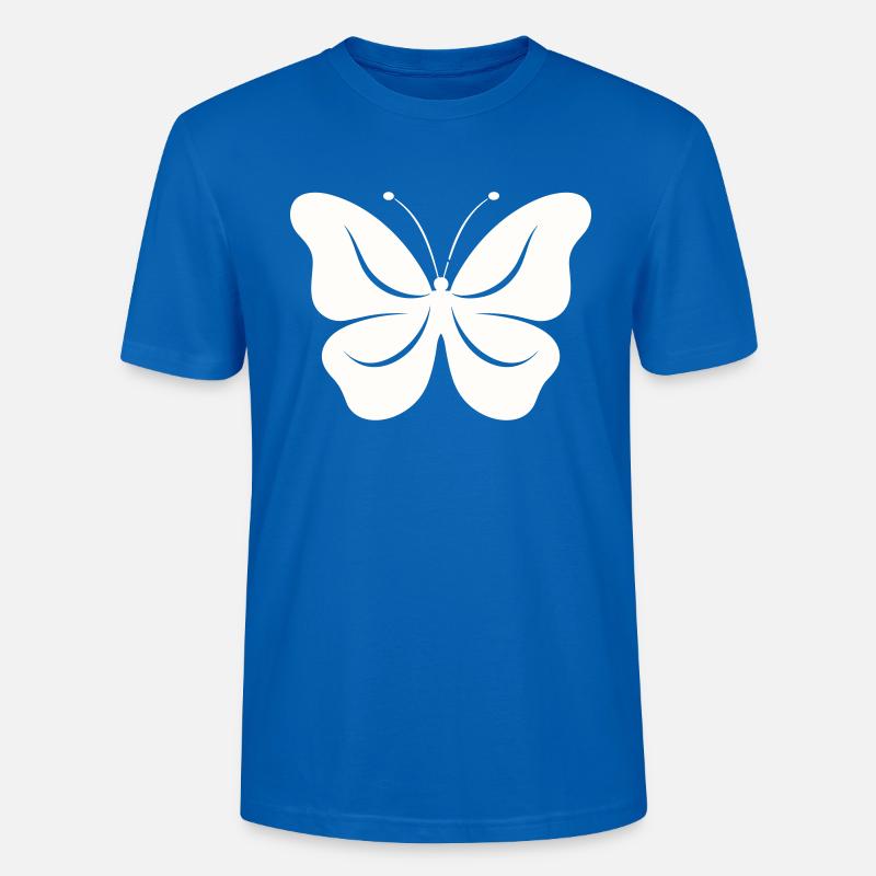 Le papillon simple - T-shirt bio CRAFTER Stanley Stella Unisexe - bleu paon