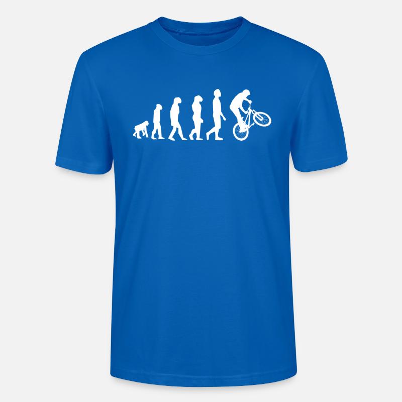 BMX EVOLUTION - Stanley/Stella Unisex Bio-T-Shirt CRAFTER - Pfauenblau
