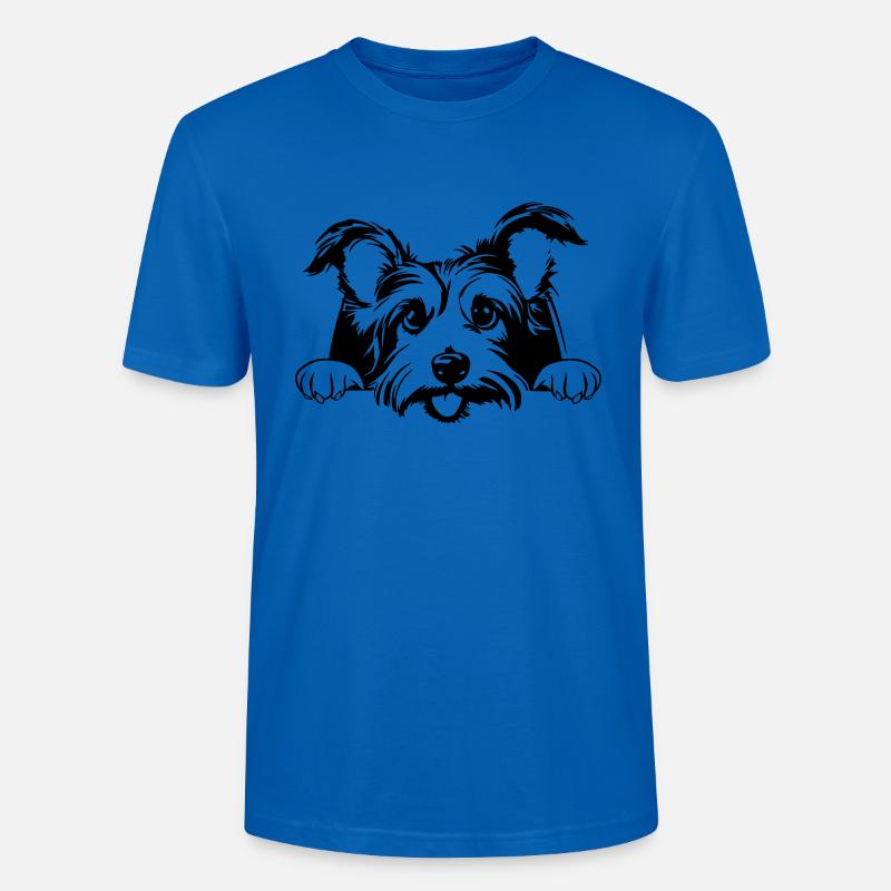 Kleiner Terrier - Stanley/Stella Unisex Bio-T-Shirt CRAFTER - Pfauenblau
