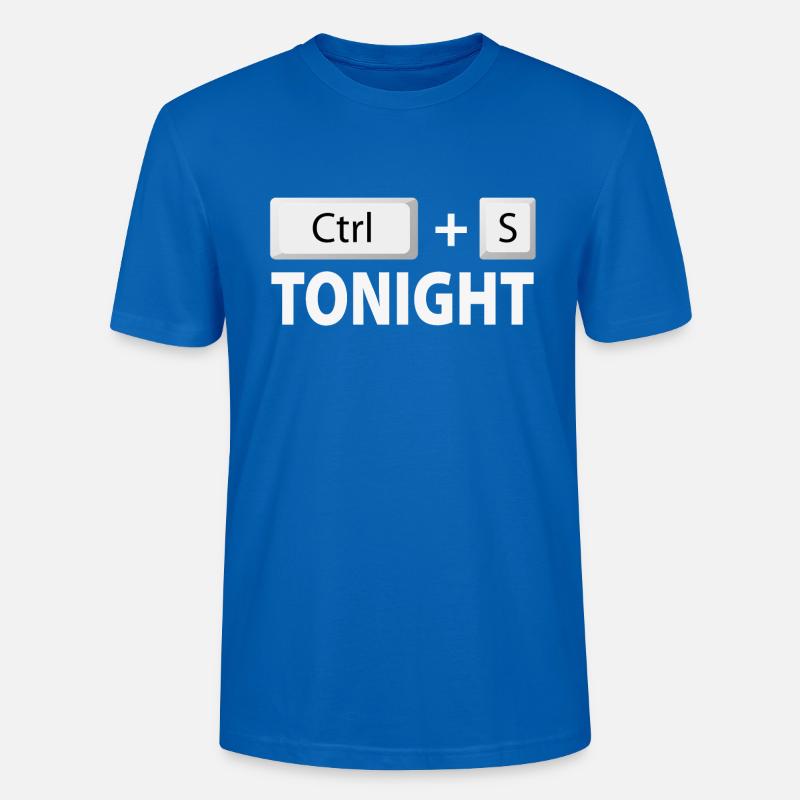 Save (Ctrl + S) tonight - Stanley/Stella Unisex Bio-T-Shirt CRAFTER - Pfauenblau