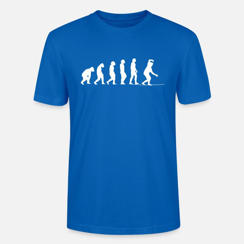 Slackline Geschenk Slackliner Tricklining - Stanley/Stella Unisex Bio-T-Shirt CRAFTER - Pfauenblau