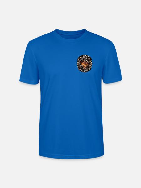 Forged In Steel Metal - Stanley/Stella Unisex Bio-T-Shirt CRAFTER - Pfauenblau