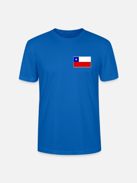 Chile Flag Classic Frame - Stanley/Stella Unisex Bio-T-Shirt CRAFTER - Pfauenblau