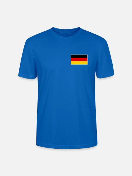 Germany Flag Classic Frame - Stanley/Stella Unisex Bio-T-Shirt CRAFTER - Pfauenblau